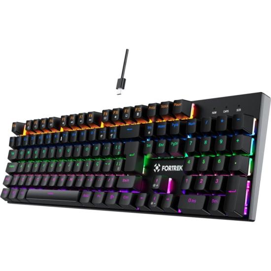 Teclado Gamer Mecânico Fortrek Gravity 100 Fullsized Switch Outemu Red B por 236,45 à vista no boleto/pix ou parcele em até 9x sem juros. Compre na loja Fortrek!