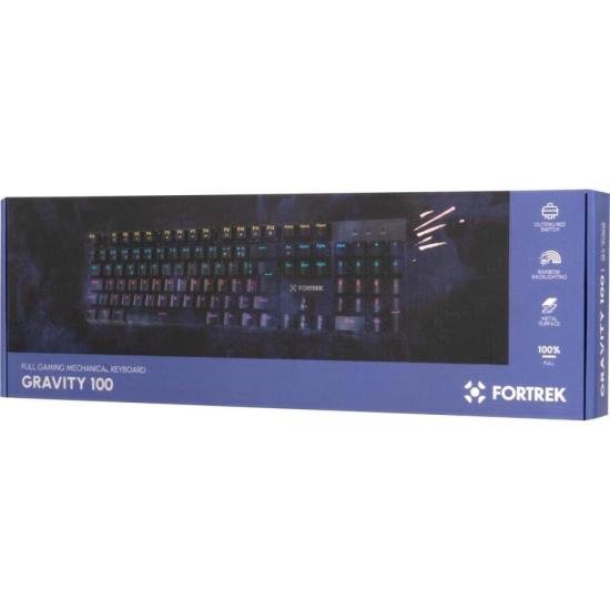 Teclado Gamer Mecânico Fortrek Gravity 100 Fullsized Switch Outemu Red B por 236,45 à vista no boleto/pix ou parcele em até 9x sem juros. Compre na loja Fortrek!