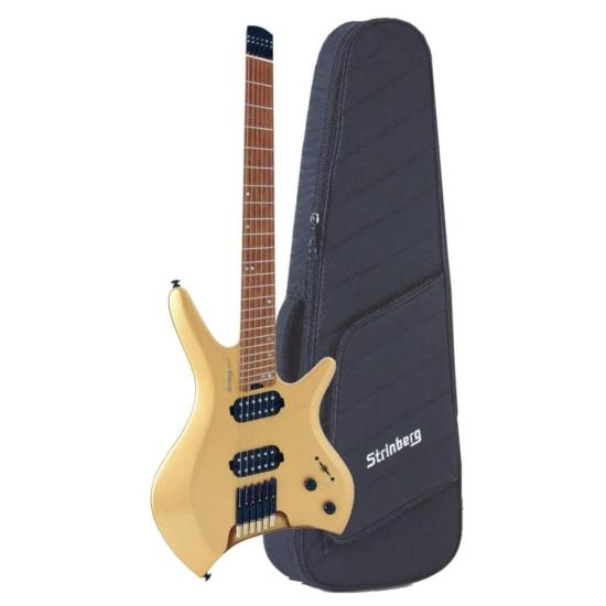 Guitarra Strinberg SHN6 Gold com Bag por 3.100,00 à vista no boleto/pix ou parcele em até 12x sem juros. Compre na loja Mundomax!