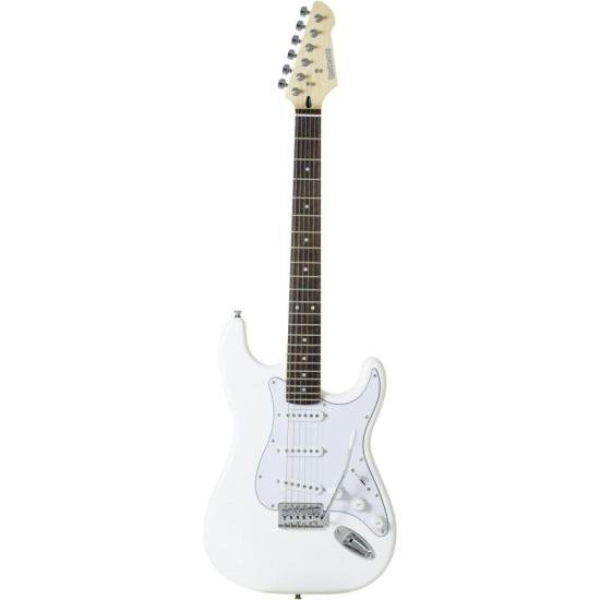 Guitarra Stratocaster Strinberg RW50 White por 0,00 à vista no boleto/pix ou parcele em até 1x sem juros. Compre na loja Mundomax!
