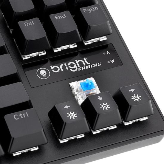 Teclado Gamer Mecânico Bright GTC559 Preto por 279,00 à vista no boleto/pix ou parcele em até 10x sem juros. Compre na loja Mundomax!