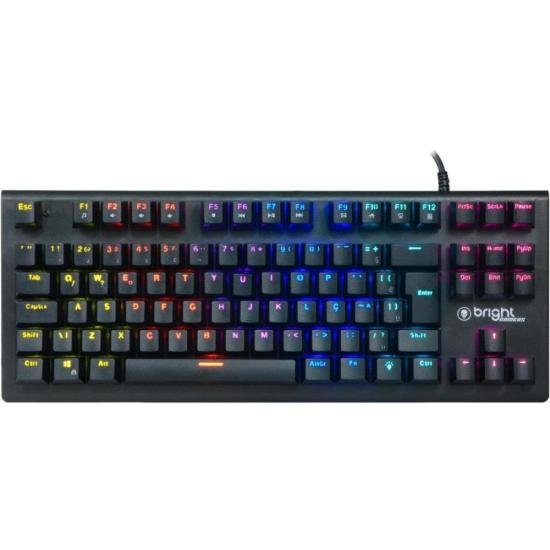 Teclado Gamer Mecânico Bright GTC561 Preto por 239,99 à vista no boleto/pix ou parcele em até 9x sem juros. Compre na loja Mundomax!
