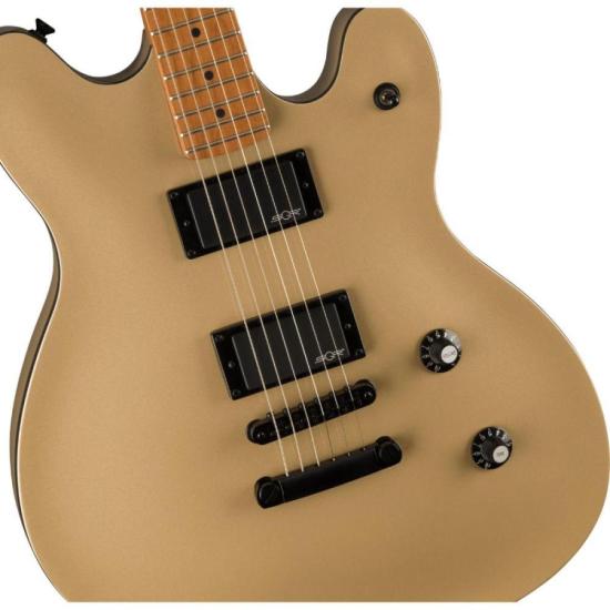 GUITARRA SQUIER STARCASTER CONTEMPORARY ACTIVE SHORELINE GOLD por 4.999,00 à vista no boleto/pix ou parcele em até 12x sem juros. Compre na loja Mundomax!