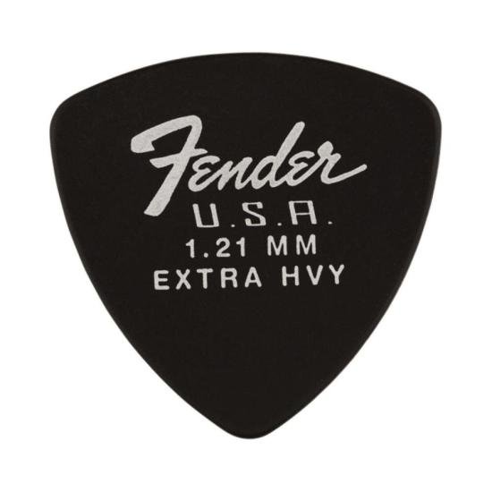 Palheta Fender Extra Heavy 346 Delrin Preta (C/12) por 55,00 à vista no boleto/pix ou parcele em até 2x sem juros. Compre na loja Mundomax!