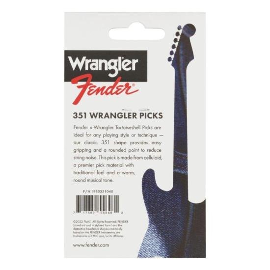 Palheta Fender Wrangler Medium 351 Tortoise Celulóise (C/ 8 UN) por 85,00 à vista no boleto/pix ou parcele em até 3x sem juros. Compre na loja Mundomax!