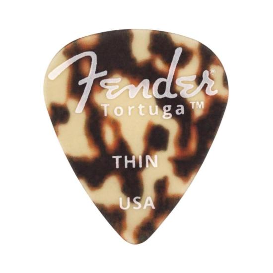 Palheta Fender Tortuga Thin 351 Ultem (C/ 6 UN) por 49,00 à vista no boleto/pix ou parcele em até 1x sem juros. Compre na loja Mundomax!