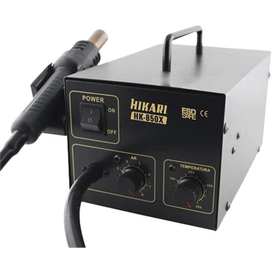 Estação Solda Para SMD Hikari HK-850 127v por 715,00 à vista no boleto/pix ou parcele em até 10x sem juros. Compre na loja Mundomax!