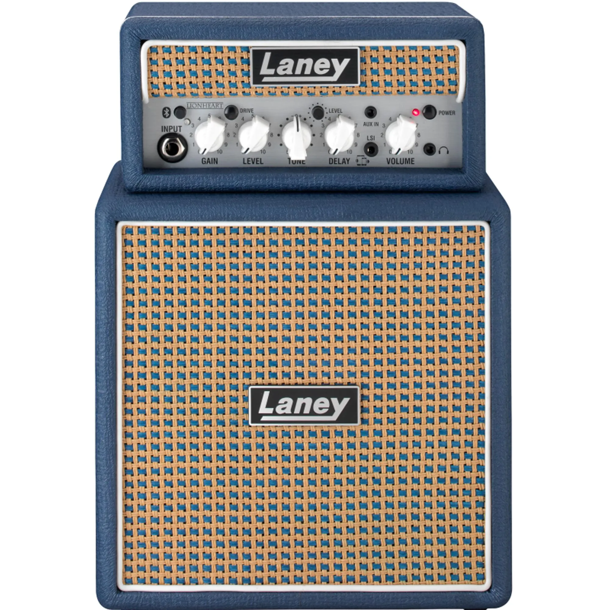 Mini Amplificador Para Guitarra Laney Ministack-B-Lion Azul por 1.451,00 à vista no boleto/pix ou parcele em até 12x sem juros. Compre na loja Mundomax!