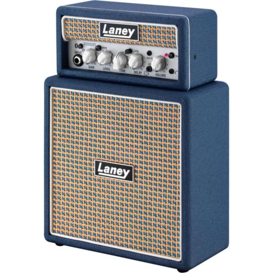 Mini Amplificador de Guitarra Laney Ministack-B-Lion Azul por 1.451,00 à vista no boleto/pix ou parcele em até 12x sem juros. Compre na loja Mundomax!