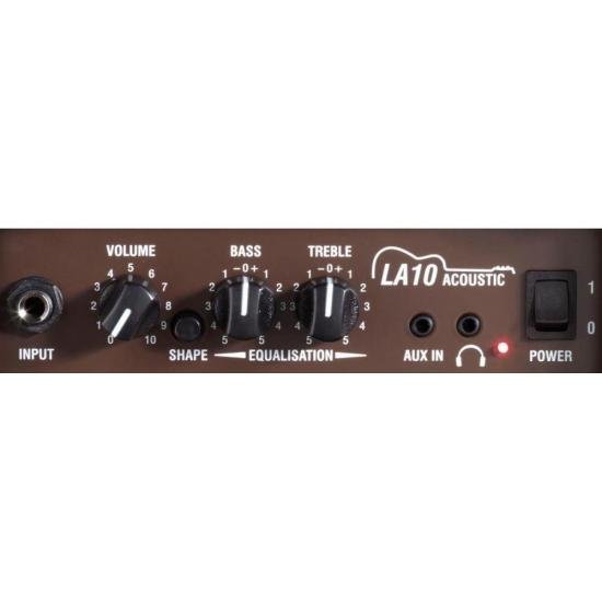 Amplificador Para Violão Laney LA10 Marrom 10w por 954,44 à vista no boleto/pix ou parcele em até 10x . Compre na loja Laney!