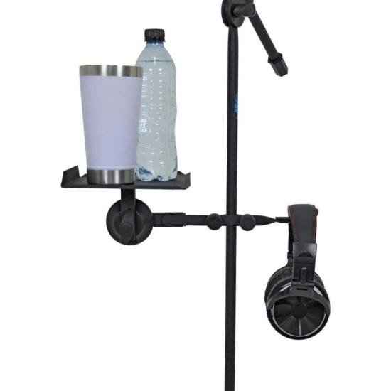 Clamp Duplo Com Bandeja/Fone C26 Preto ASK por 0,00 à vista no boleto/pix ou parcele em até 1x sem juros. Compre na loja Mundomax!