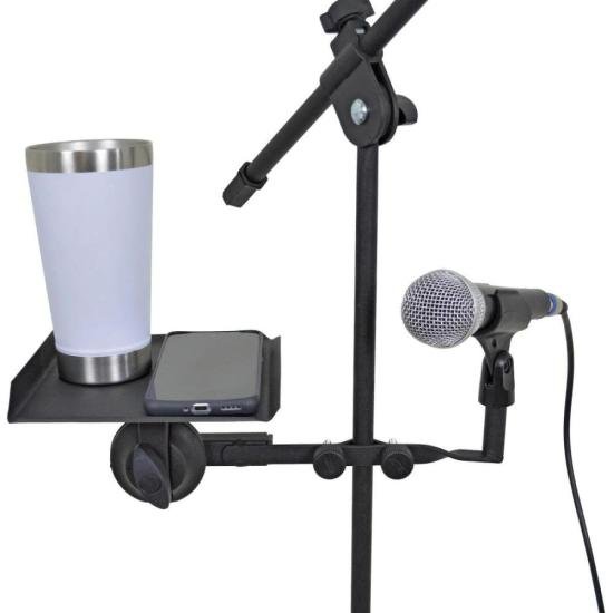 Clamp Duplo Com Bandeja/Microfone C30 Preto ASK por 0,00 à vista no boleto/pix ou parcele em até 1x sem juros. Compre na loja Mundomax!