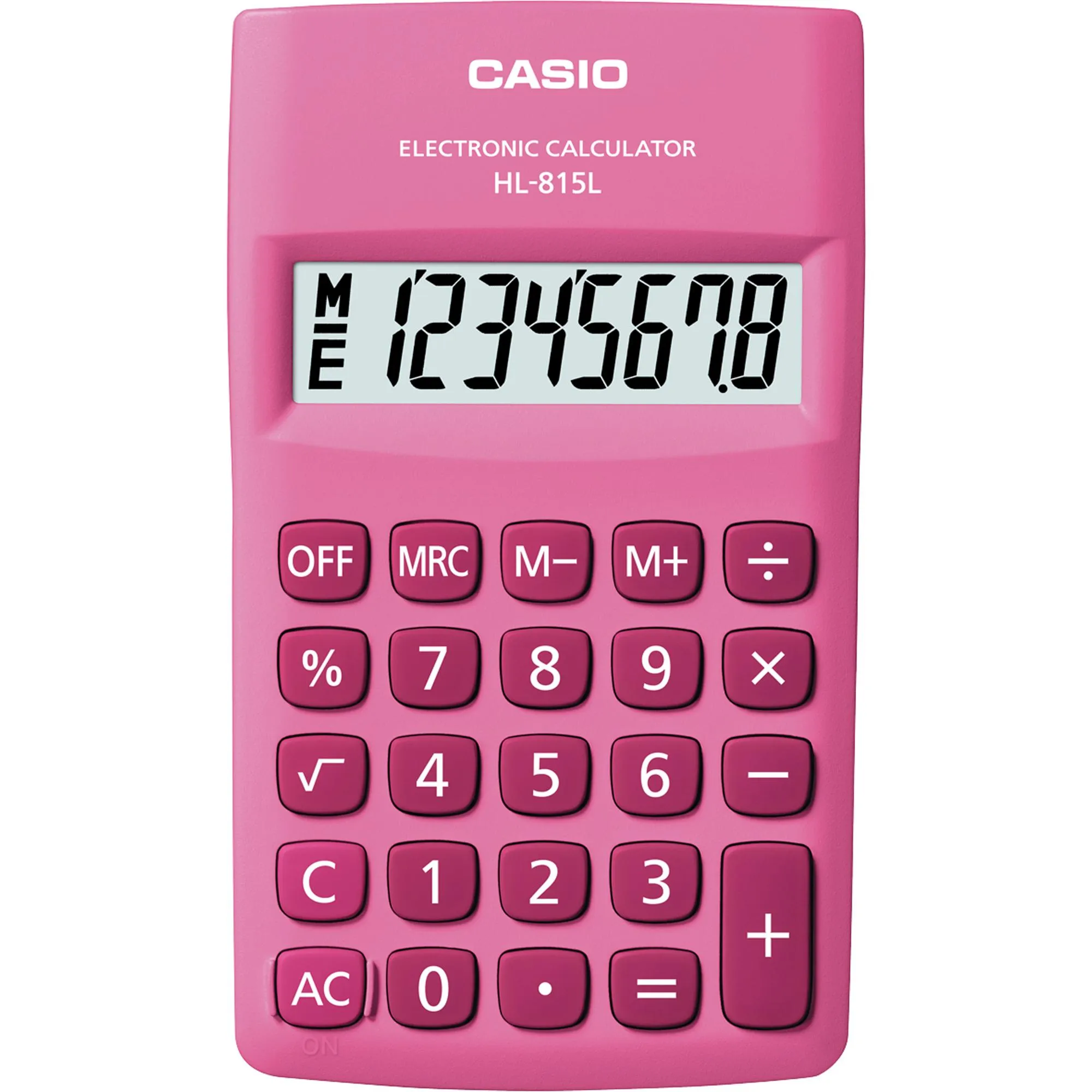 Calculadora de Bolso Casio HL815L 8 Dígitos Rosa (84441)