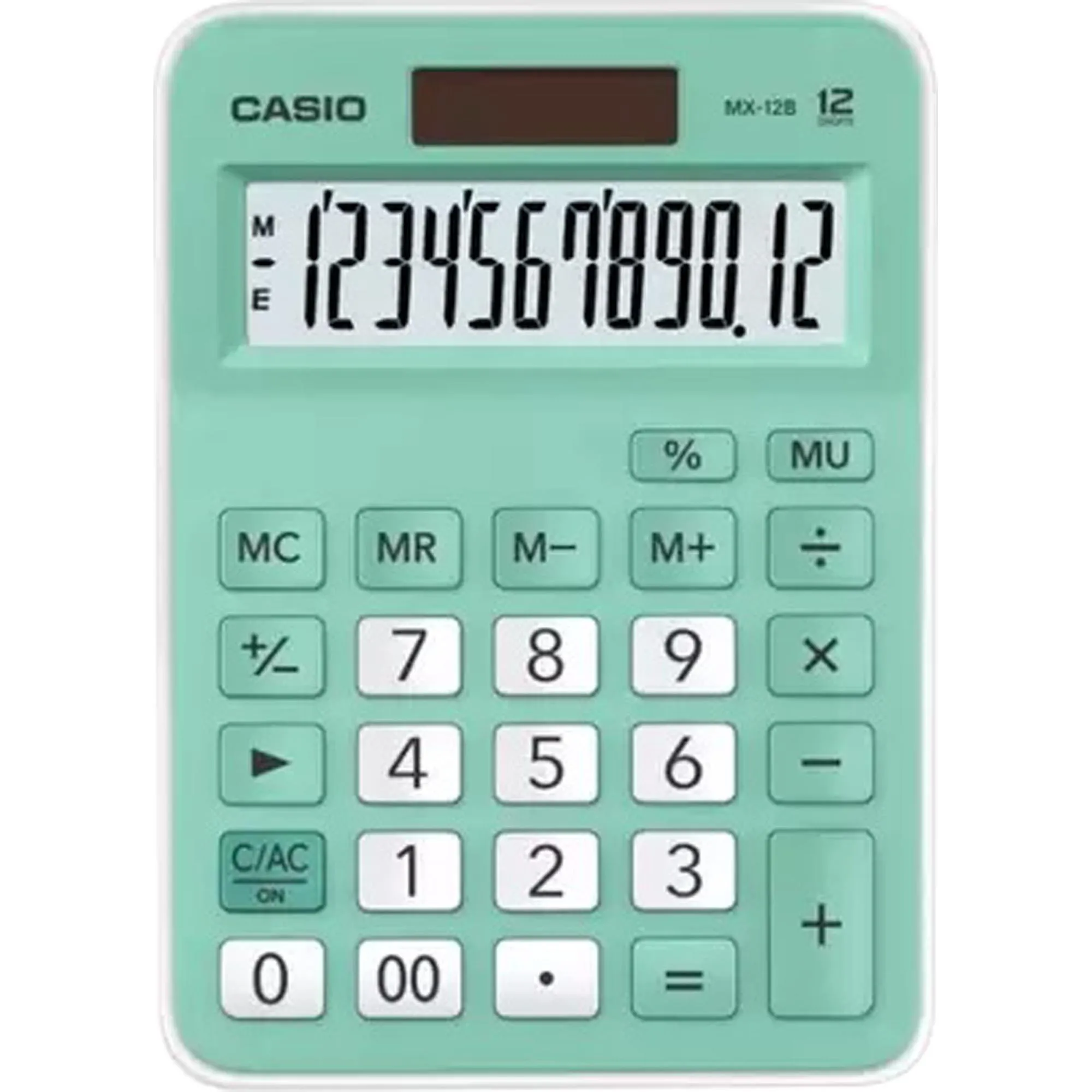 Calculadora de Mesa Casio MX12B-LB 12 Digitos Verde por 39,00 à vista no boleto/pix ou parcele em até 1x sem juros. Compre na loja Mundomax!