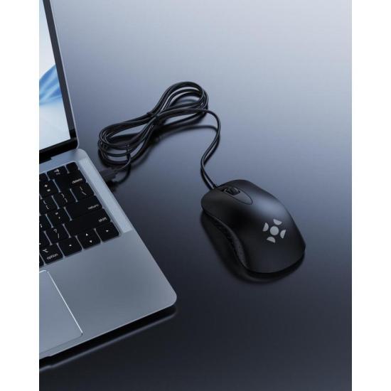 Mouse Fortrek M13 USB 1200DPI Preto por 20,00 à vista no boleto/pix ou parcele em até 1x sem juros. Compre na loja Mundomax!