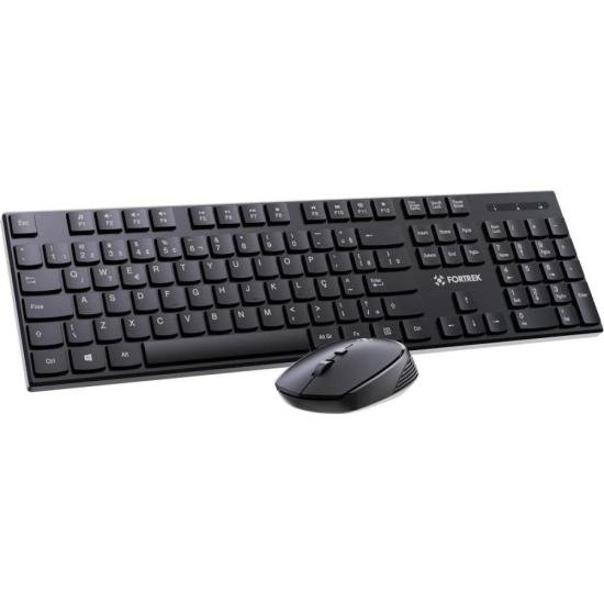 Kit Mouse e Teclado Fortrek CW11 Wireless Preto por 74,90 à vista no boleto/pix ou parcele em até 2x sem juros. Compre na loja Fortrek!