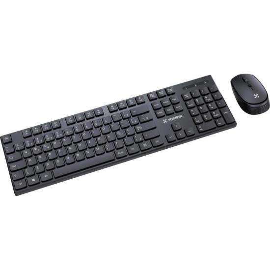 Kit Mouse e Teclado Fortrek CW11 Wireless Preto por 74,90 à vista no boleto/pix ou parcele em até 2x sem juros. Compre na loja Fortrek!