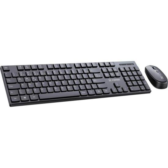 Kit Mouse e Teclado Fortrek CW11 Wireless Preto por 74,90 à vista no boleto/pix ou parcele em até 2x sem juros. Compre na loja Fortrek!