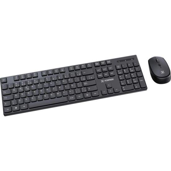 Kit Mouse e Teclado Fortrek CW11 Wireless Preto por 74,90 à vista no boleto/pix ou parcele em até 2x sem juros. Compre na loja Fortrek!
