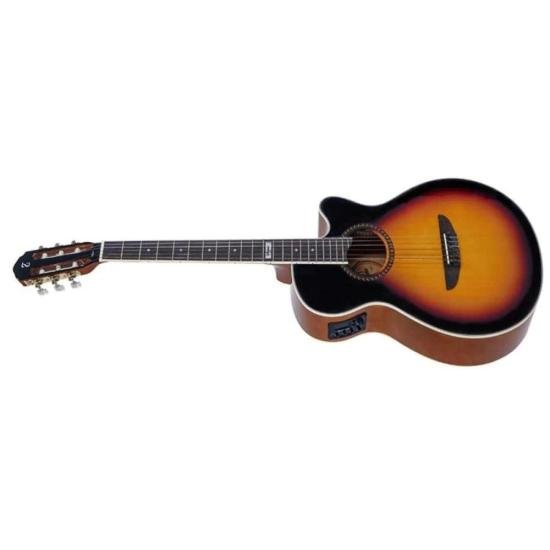 Violão Tagima Vegas Nylon Eletroacústico Sunburst Satin por 799,00 à vista no boleto/pix ou parcele em até 10x sem juros. Compre na loja Mundomax!
