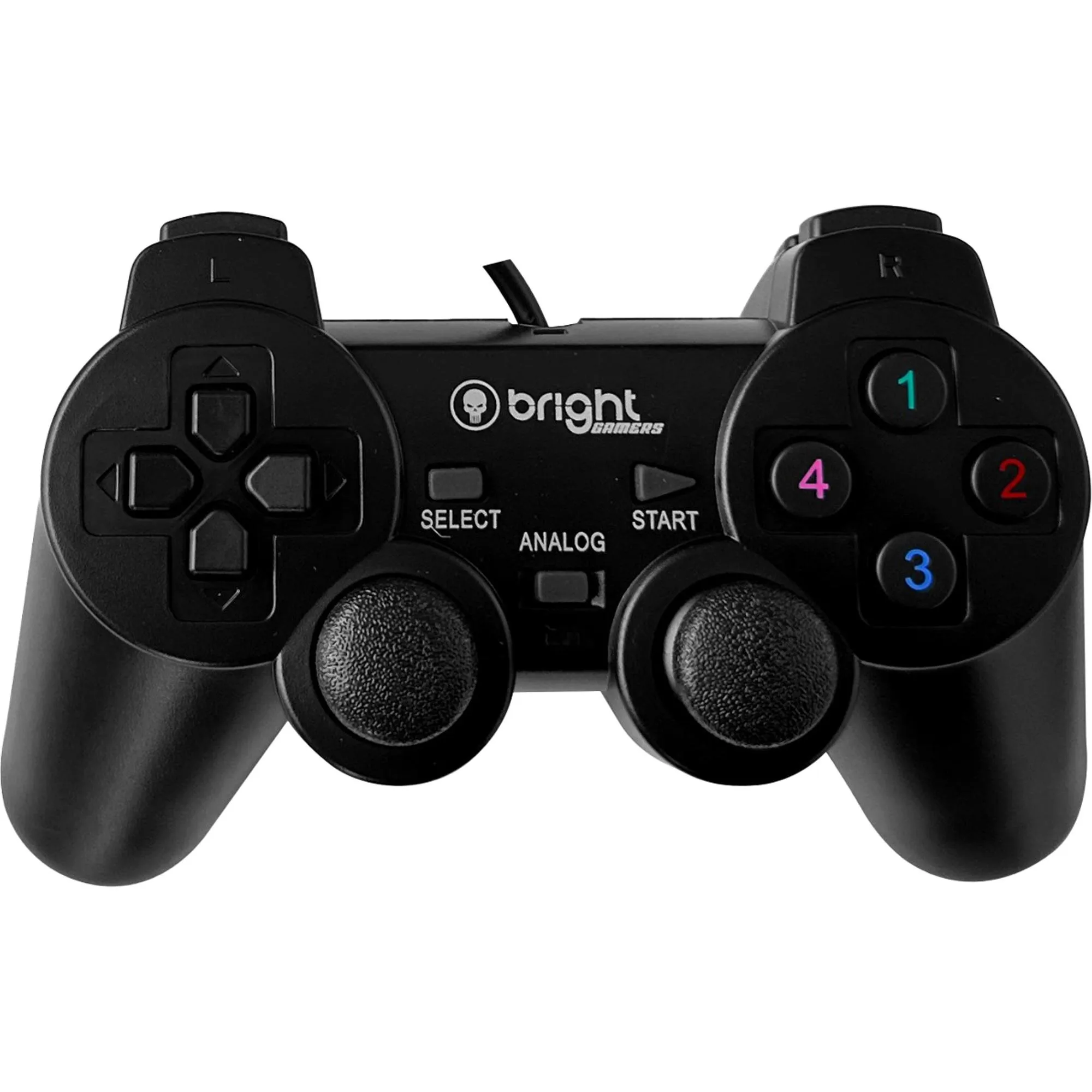 Joystick USB Bright JS001 Preto por 51,00 à vista no boleto/pix ou parcele em até 2x sem juros. Compre na loja Mundomax!