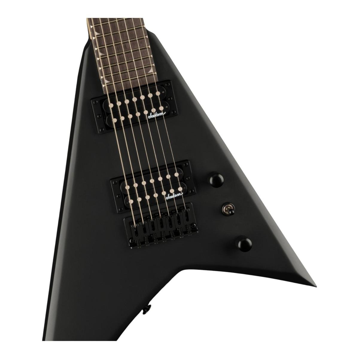 JACKSON JS22-7 Satin Black　7弦ギター Guitarra Jackson Rhoads JS22-7 RR HT 7 Cordas Black - Mundomax
