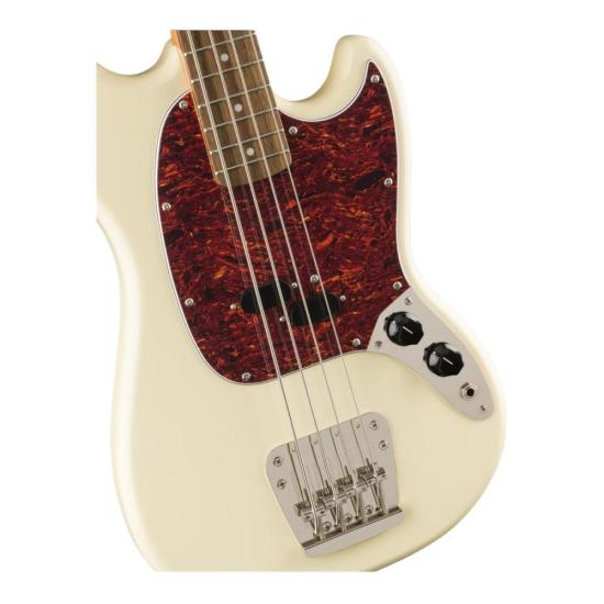 Contrabaixo Short Scale Squier Mustang Classic Vibe 60s Olympic White por 5.399,00 à vista no boleto/pix ou parcele em até 12x sem juros. Compre na loja Mundomax!