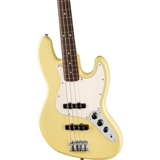 Contrabaixo Fender Jazz Bass Player II Hialeah Yellow por 8.599,00 à vista no boleto/pix ou parcele em até 12x sem juros. Compre na loja Mundomax!