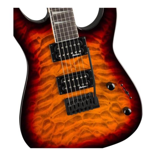 Guitarra Jackson JS Series Dinky JS20 DKQ 2 PT Transparent Tobacco Burst por 2.799,00 à vista no boleto/pix ou parcele em até 12x sem juros. Compre na loja Mundomax!