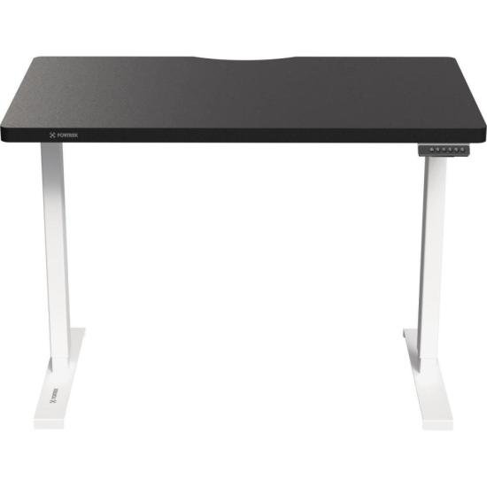 Mesa Elétrica Altura Ajustável Fortrek Branca e Tampo Preto 140x70 por 1.879,90 à vista no boleto/pix ou parcele em até 12x sem juros. Compre na loja Fortrek!