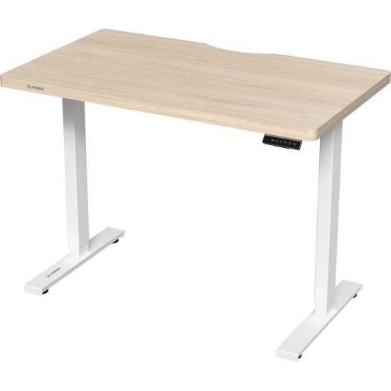 Mesa Elétrica Altura Ajustável Fortrek Branca e Tampo Berlim 140x70 por 1.879,90 à vista no boleto/pix ou parcele em até 12x sem juros. Compre na loja Fortrek!
