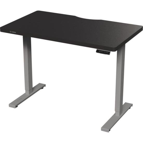 Mesa Elétrica Altura Ajustável Fortrek Cinza e Tampo Preto 120x70 por 1.749,90 à vista no boleto/pix ou parcele em até 12x sem juros. Compre na loja Fortrek!