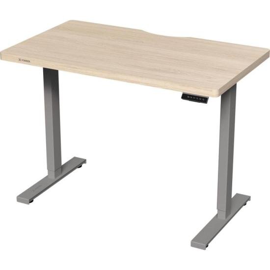Mesa Elétrica Altura Ajustável Fortrek Cinza e Tampo Berlim 140x70 por 1.799,90 à vista no boleto/pix ou parcele em até 12x sem juros. Compre na loja Fortrek!