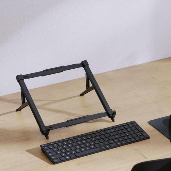 Suporte Para Notebook ABS Preto Reliza por 26,00 à vista no boleto/pix ou parcele em até 1x sem juros. Compre na loja Mundomax!