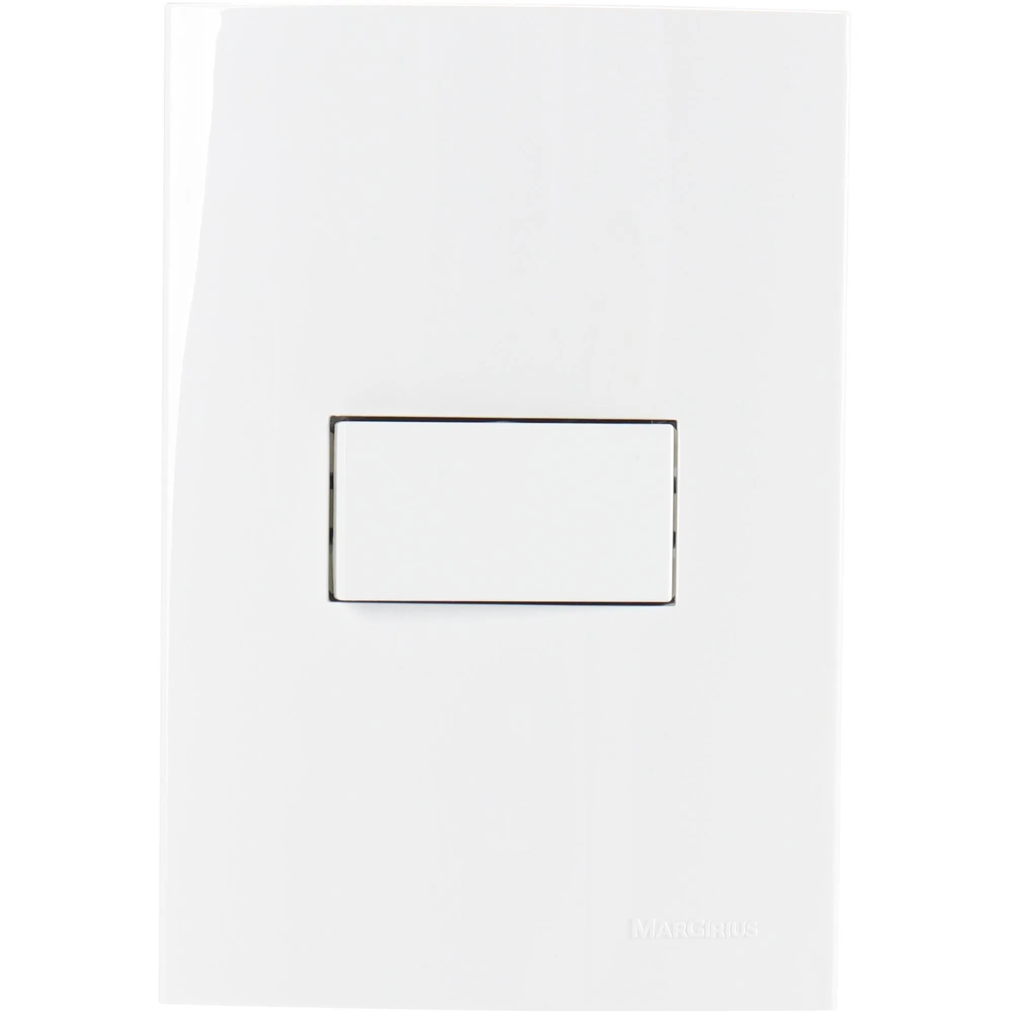 Conjunto Interruptor Simples 2P+T 10A Sleek 4x2 250V Branco Margirius (84634)