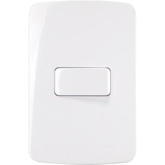 Conjunto 1 Interruptor Paralelo B3 10A 4x2 Branco Margirius por 0,00 à vista no boleto/pix ou parcele em até 1x sem juros. Compre na loja Mundomax!