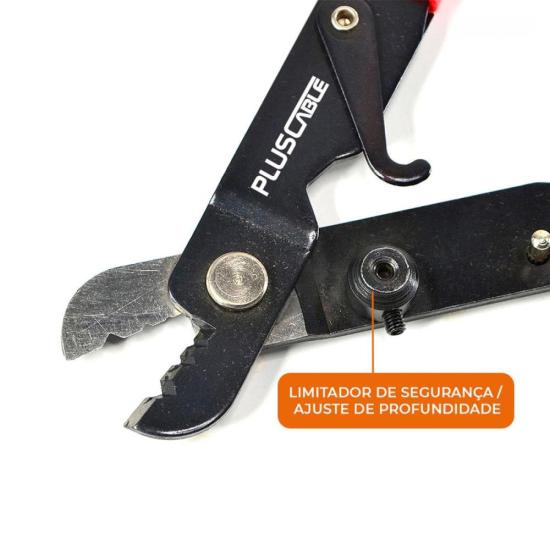 Alicate Decapagem de Fibra Óptica LT-S50 Pluscable por 32,00 à vista no boleto/pix ou parcele em até 1x sem juros. Compre na loja Mundomax!