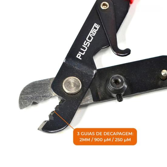 Alicate Decapagem de Fibra Óptica LT-S50 Pluscable por 32,00 à vista no boleto/pix ou parcele em até 1x sem juros. Compre na loja Mundomax!