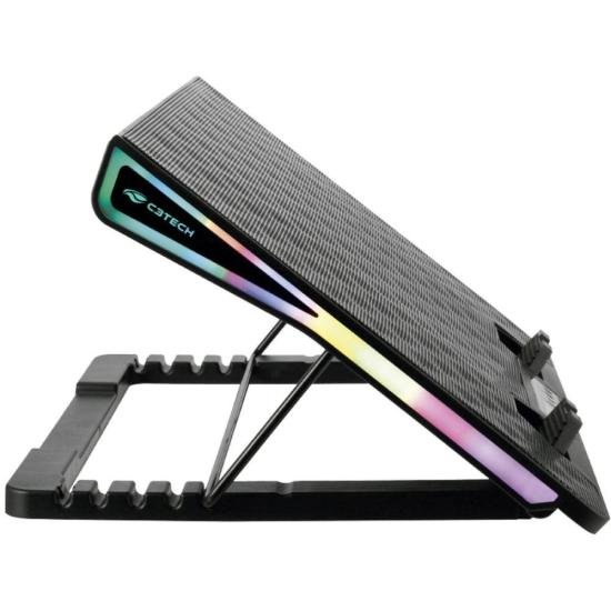 Suporte Para Notebook NBC-510BK C3Tech por 199,00 à vista no boleto/pix ou parcele em até 7x sem juros. Compre na loja Mundomax!