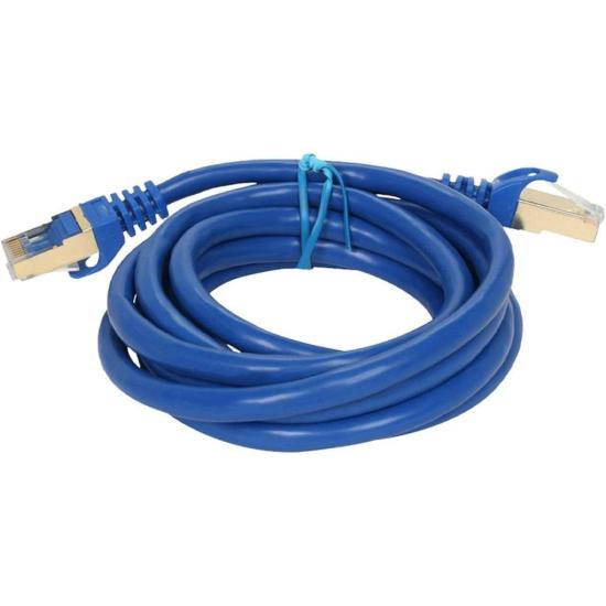 Patch Cord Cat7 1,5m Azul PlusCable por 18,00 à vista no boleto/pix ou parcele em até 1x sem juros. Compre na loja Mundomax!