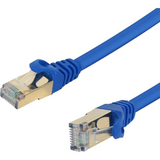 Patch Cord Cat7 2,5m Azul PlusCable por 25,00 à vista no boleto/pix ou parcele em até 1x sem juros. Compre na loja Mundomax!