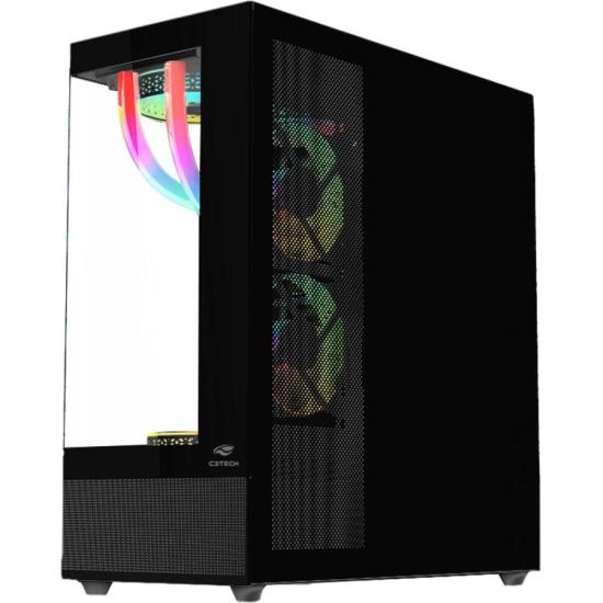 Gabinete Gamer C3Tech Aquarius MT-G850 Sem Fans Preto por 540,00 à vista no boleto/pix ou parcele em até 10x sem juros. Compre na loja Mundomax!