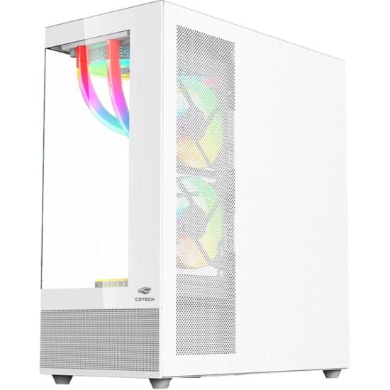Gabinete Gamer C3Tech Aquarius MT-G850 Sem Fans Branco por 550,00 à vista no boleto/pix ou parcele em até 10x sem juros. Compre na loja Mundomax!