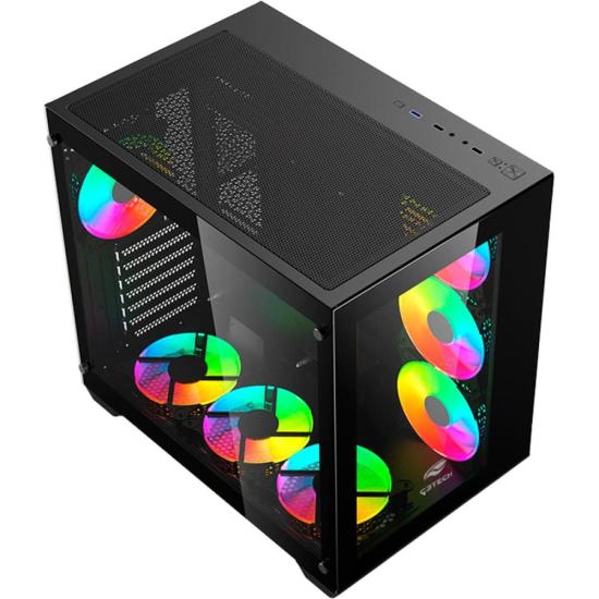 Gabinete Gamer C3Tech Aquarius MT-G910 Sem Fans Preto por 540,00 à vista no boleto/pix ou parcele em até 10x sem juros. Compre na loja Mundomax!