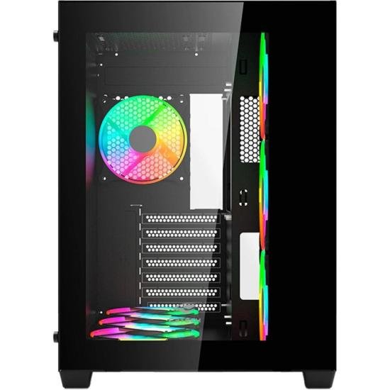 Gabinete Gamer C3Tech Aquarius MT-G910 Sem Fans Preto por 540,00 à vista no boleto/pix ou parcele em até 10x sem juros. Compre na loja Mundomax!