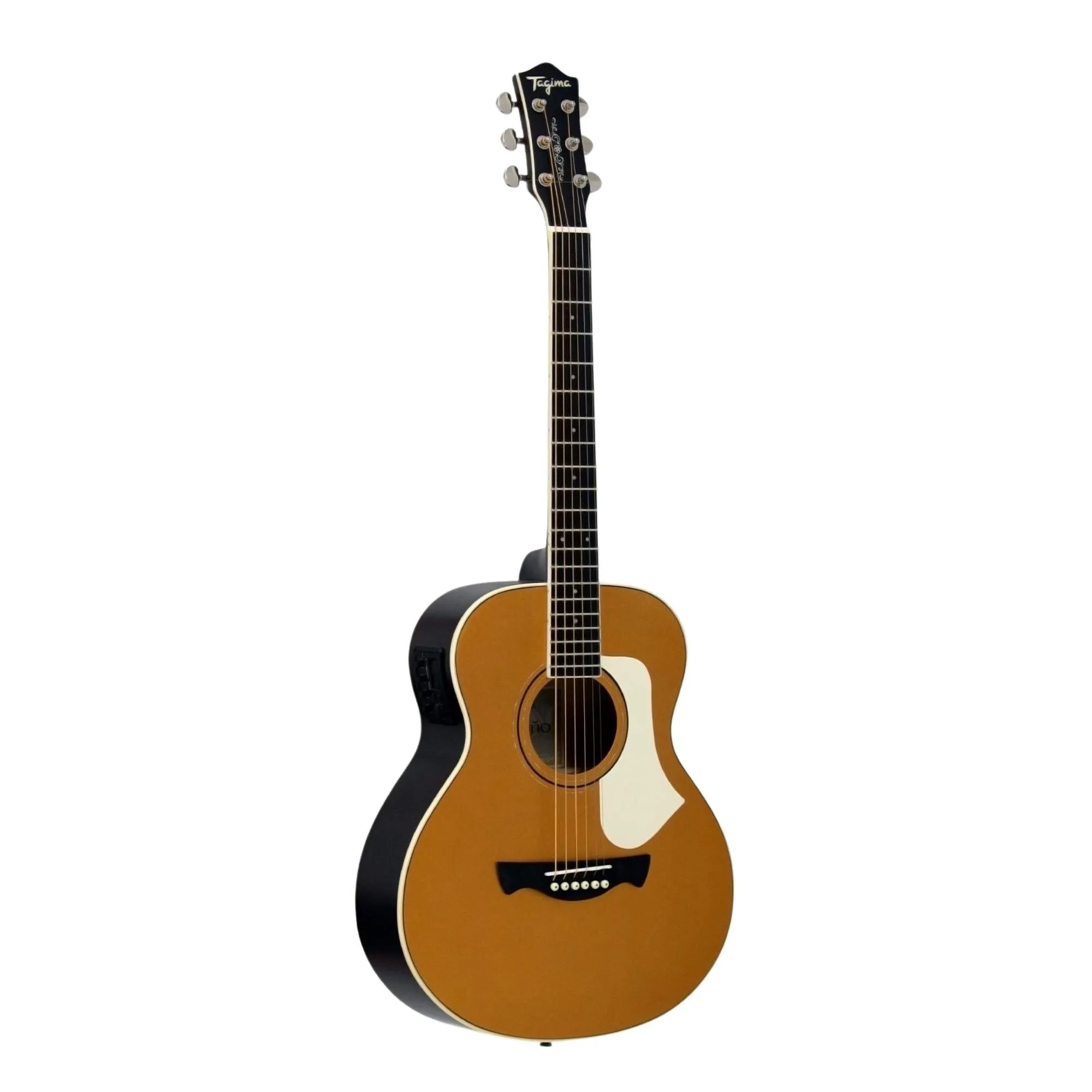 Violão Mini Tagima Porteño Eletroacústico Aço Metallic Gold Satin por 967,00 à vista no boleto/pix ou parcele em até 10x sem juros. Compre na loja Mundomax!