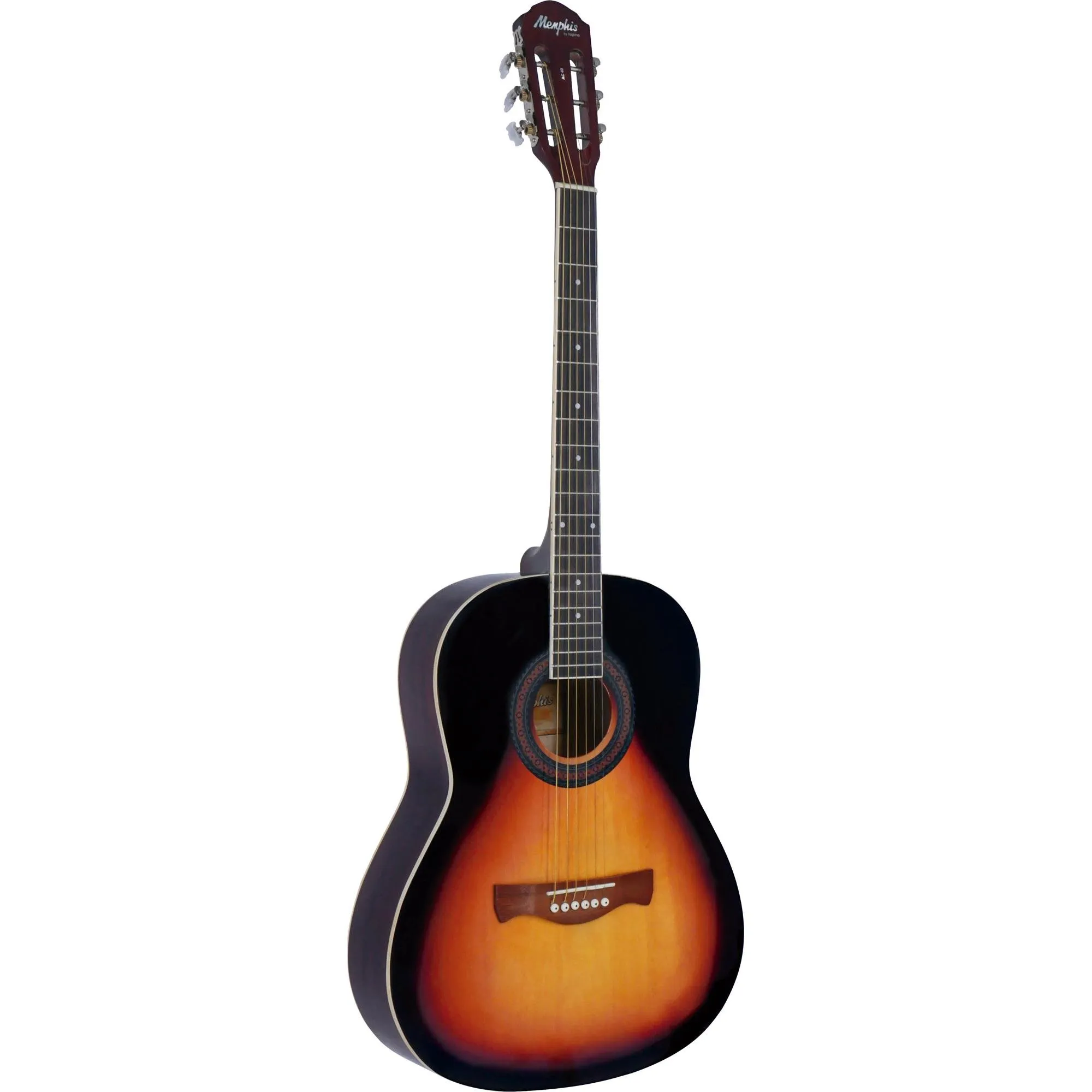 Violão Tagima Memphis Classical AC-40 Aço Sunburst por 494,00 à vista no boleto/pix ou parcele em até 10x sem juros. Compre na loja Mundomax!