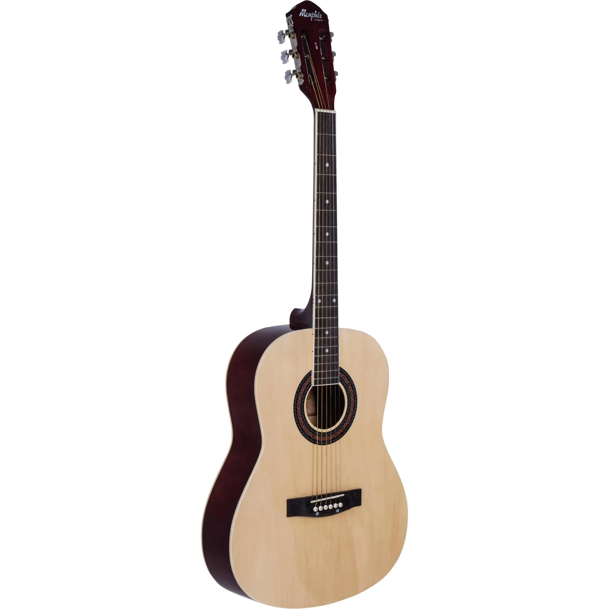 Violão Tagima Memphis Classical AC-40 Aço Natural por 0,00 à vista no boleto/pix ou parcele em até 1x sem juros. Compre na loja Mundomax!