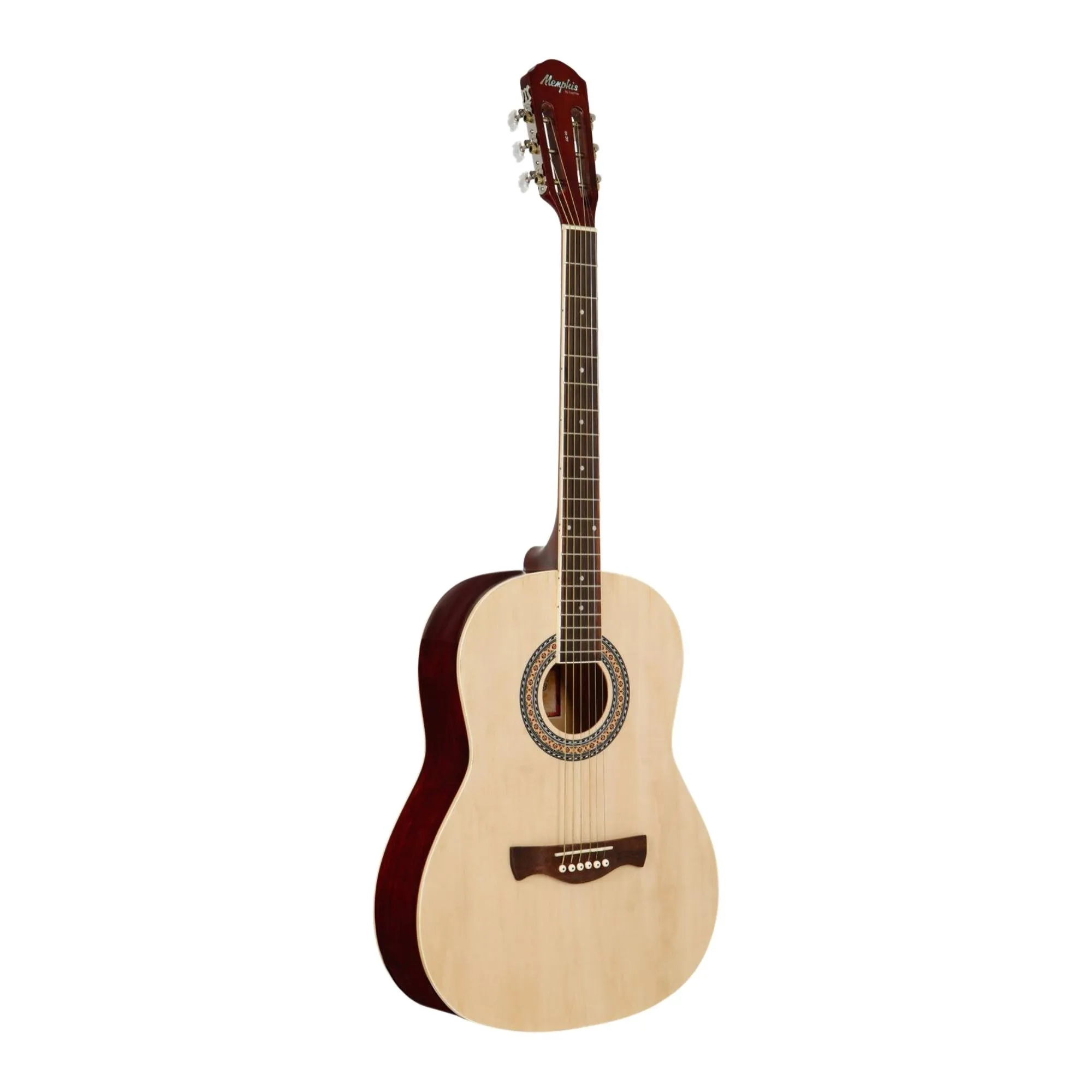 Violão Tagima Memphis Classical AC-40 Aço Natural Satin por 494,00 à vista no boleto/pix ou parcele em até 10x sem juros. Compre na loja Mundomax!