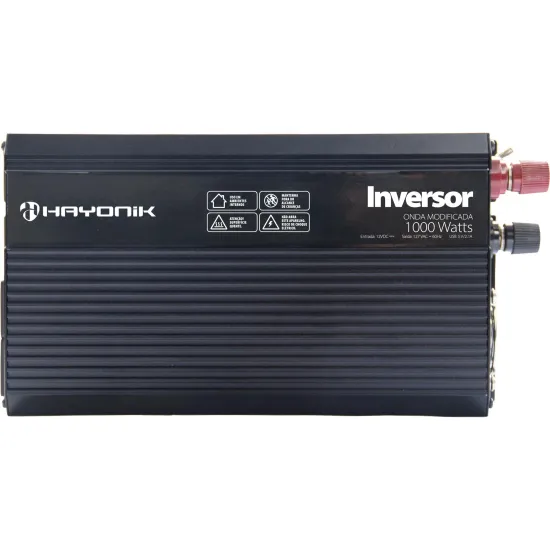 Inversor Automotivo HAYONIK MSW111 Onda Modificada 1000W 12V/127V (84813)